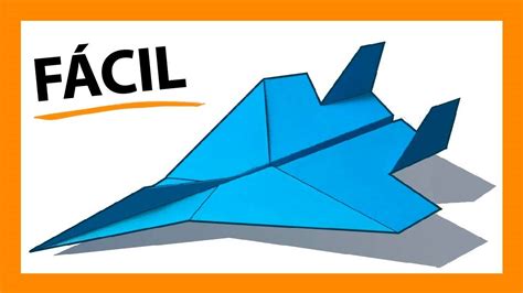 FÁCIL F-15 Avión de papel 💙 Cómo hacer un increíble avión de papel de ...