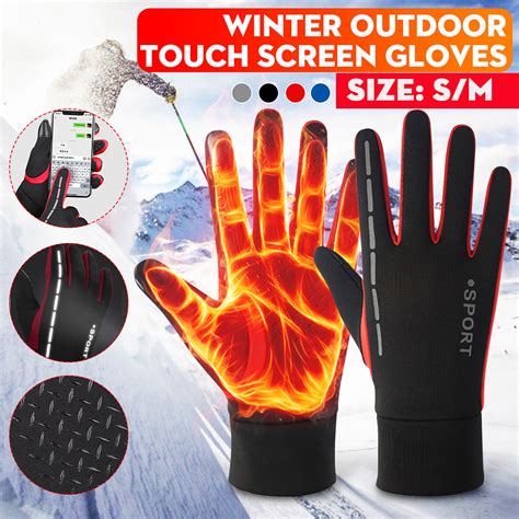 Outdoor Gloves Winter Warm Touch Screen Windproof Waterproof Driving ...