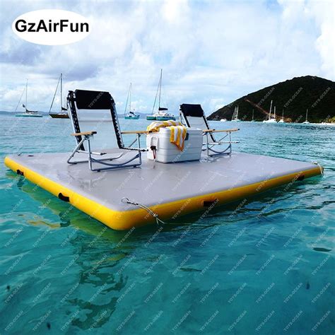 298.0US $ |Outdoor Inflatable Water Floating Dock Inflatable Swim Deck ...