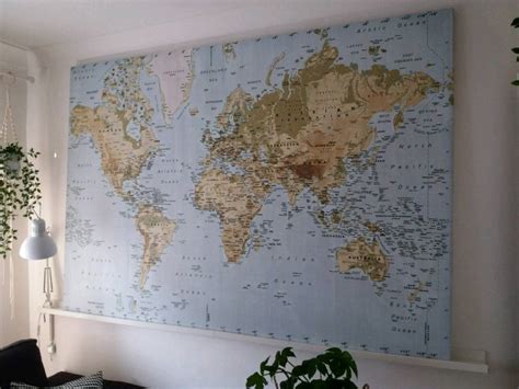 Large IKEA PREMIAR World Map **RARE** 200cmX140cm | in Luton ...
