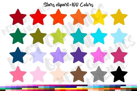 Cute Stars Clip Art, Kawaii Star Clipart, Star Clipart, Stars Clip Art ...