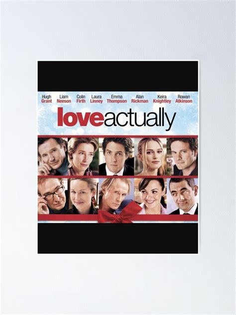 "Love Actually Film with Hugh Grant " Poster by LaBautamaskcost | Redbubble