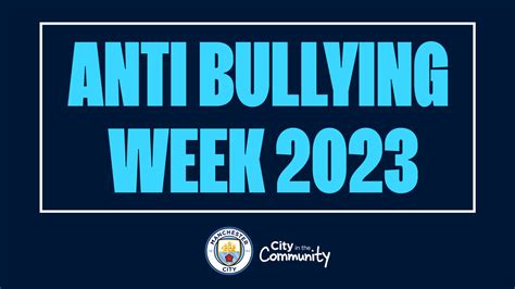 Manchester City and City in the Community support Anti Bullying Week 2023