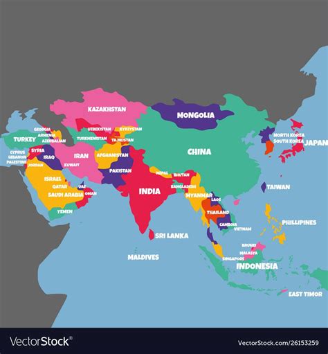 Asia Map Countries