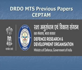 DRDO MTS Previous Papers CEPTAM Multi Tasking Staff Old Model Question ...