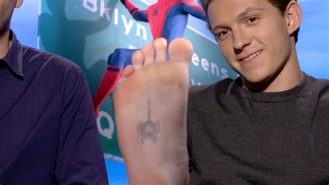 'Spider-Man: Homecoming' actor Tom Holland got spider tattoo on foot - Business Insider