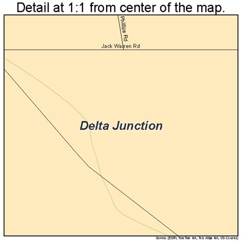 Delta Junction Alaska Street Map 0218620