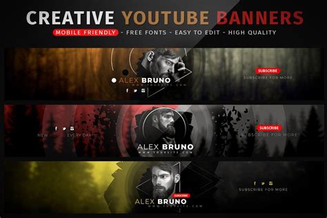 Creative YouTube Banners | Youtube banners, Youtube channel art, Banner