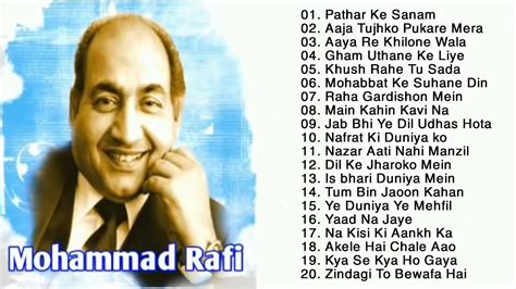 Best Of Mohammad Rafi Hit Songs | Old Hindi Superhit Songs | Evergreen Classic Songs 2020 - YouTube