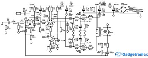 Hi-Fi Professional Tube Amplifier 17W Revision 1.1 - Gadgetronicx