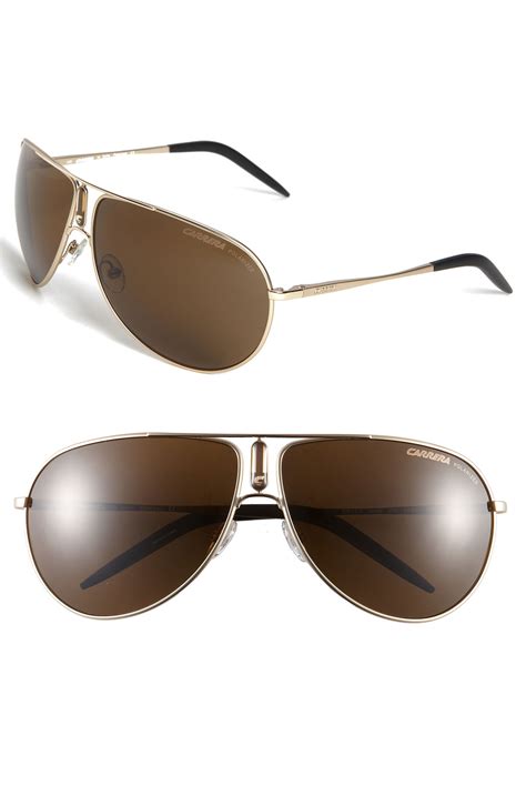 Carrera Gipsy Polarized Aviator Sunglasses in Gold for Men (gold/ polarized) | Lyst