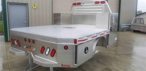 Alumax Skirted Vertical Box Flatbed 96" x 112" 60" Cab & Chassis "IN STOCK" | ALE Truck Beds