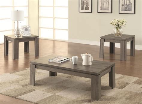 Dark Wood Coffee Table Set Furnitures | Roy Home Design