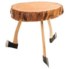 Axe Handle Base Rustic Pine Coffee Table For Sale at 1stDibs | pine axe ...