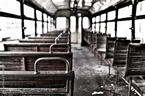 chairs in vintage train Stock Photo | Adobe Stock