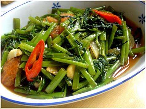 Resep Sayur Tumis Kangkung Terasi Mimi ~ BERBAGI ILMU