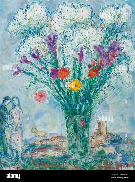 Marc chagall bouquet to lovers hi-res stock photography and images - Alamy
