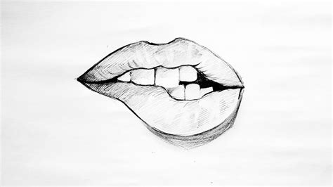 Biting Lip Drawing Download biting lip stock vectors