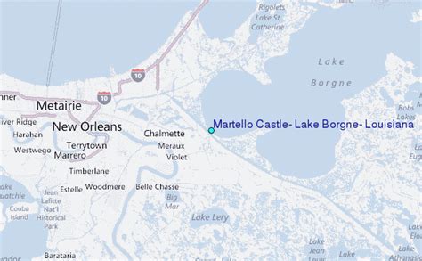 Martello Castle, Lake Borgne, Louisiana Tide Station Location Guide