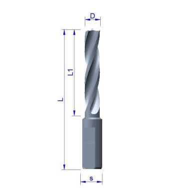 Solid Carbide Dowel Drill Bit LH | Dowel Boring Bits