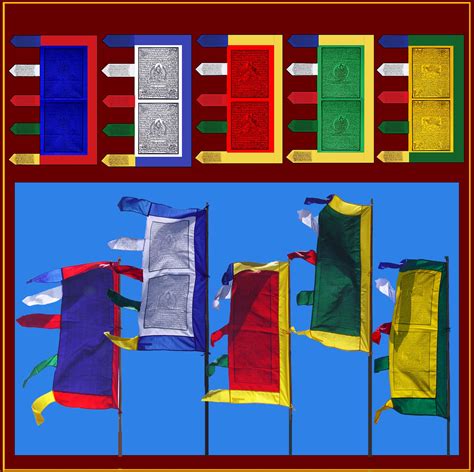 3.5 foot - Set of 5 Prayer Flags – Prayer Flags & Dharma Banners from ...