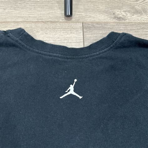 Y2K Air Jordan Wings Logo Jumpman Graphic T Shirt Bla… - Gem