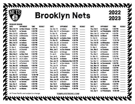 brooklyn nets schedule 2023 - Free Printable Calendar 2024