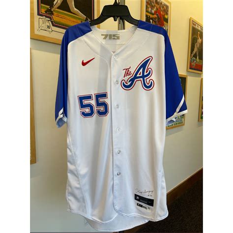 Bryce Elder MLB Authenticated, Game Worn, and Autographed City Connect Jersey - Size 48 ...