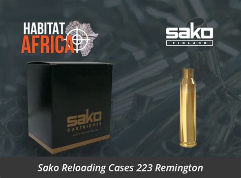 Sako Reloading Cases 223 Remington Brass 100pcs - Habitat Africa