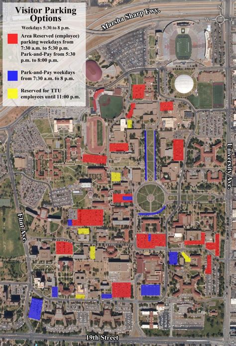 TCU Campus Map Printable