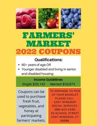 Farmers' Market Coupons | East Windsor CT