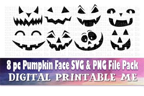 Pumpkin Face Silhouette Graphic by DigitalPrintableMe · Creative Fabrica