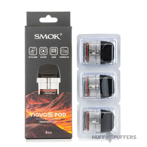 Smok Novo 5 Replacement Pods | 3 Pack for $8.99