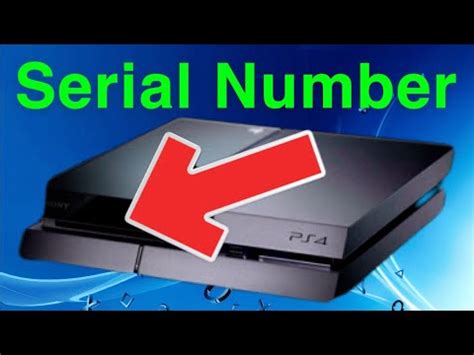 PS4 How To Find Your Serial Number! - YouTube