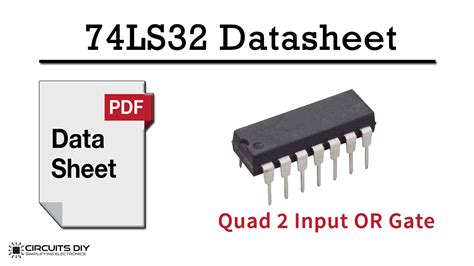 74LS32 Quad 2 - Input OR Logic Gate IC - Datasheet