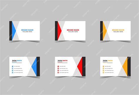 Premium Vector | Double sided creative and modern business card ...