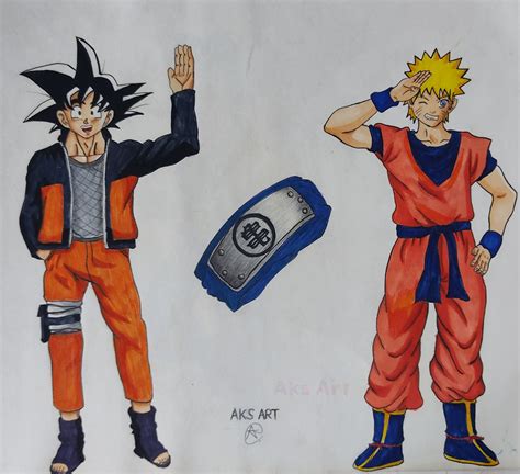 Goku and Naruto Crossover by aksart13 on DeviantArt