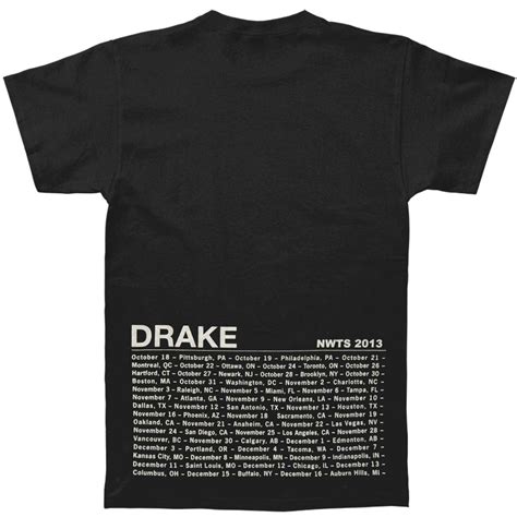 Drake NWTS 2013 Tour T-shirt 373265 | Rockabilia Merch Store