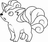 Vulpix En Pokémon Para Colorear Imprimir E Dibujar –ColoringOnlyCom sketch template