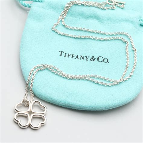 Tiffany & Co. Sterling Silver Four Leaf Clover Necklace : EBTH