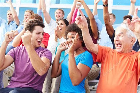 Audience Cheering At Outdoor Concert — Stock Photo © monkeybusiness ...