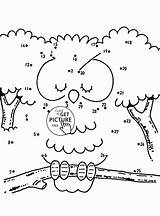 Connect The Dot Coloring Worksheet Kids sketch template
