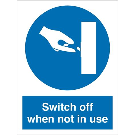 Switch Off When Not In Use Signs - from Key Signs UK