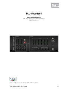 TAL-Vocoder-II / tal-vocoder-ii.pdf / PDF4PRO