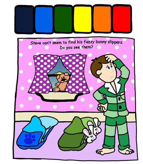 Blue's Clues Pajama Party with Blue Page 3 by Alexanderbex on DeviantArt