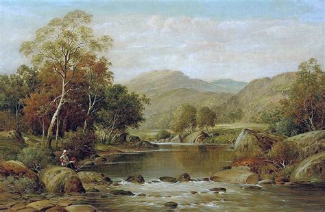 Tranquil Waters painting by William Henry Mander (1850-1922) who was a landscape artist.