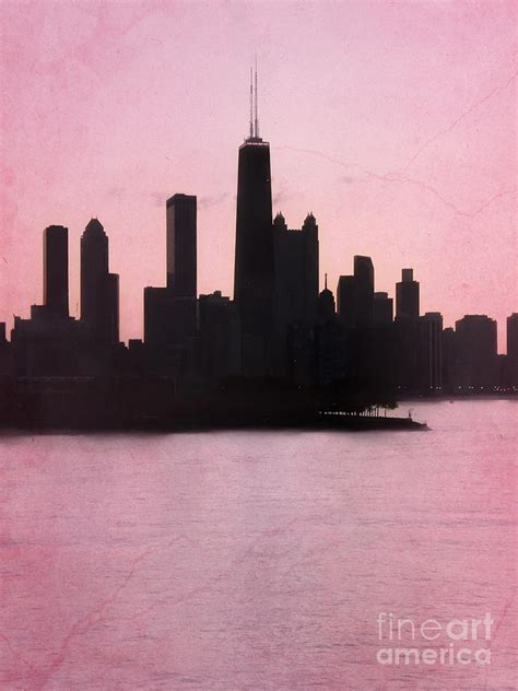 Chicago Skyline in Pink Photograph by Sophie Vigneault - Pixels