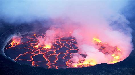 Mount Nyiragongo- The last time the volcano erupted was in may 2021