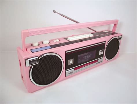 Items similar to Vintage Panasonic 1980s Pink Portable BoomBox AM FM ...