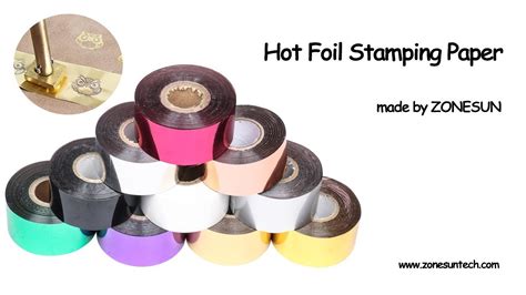 How to use the Hot Foil Stamping Paper Heat Transfer Anodized Gilded Paper - YouTube